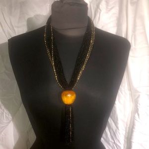 Beaded statement necklace